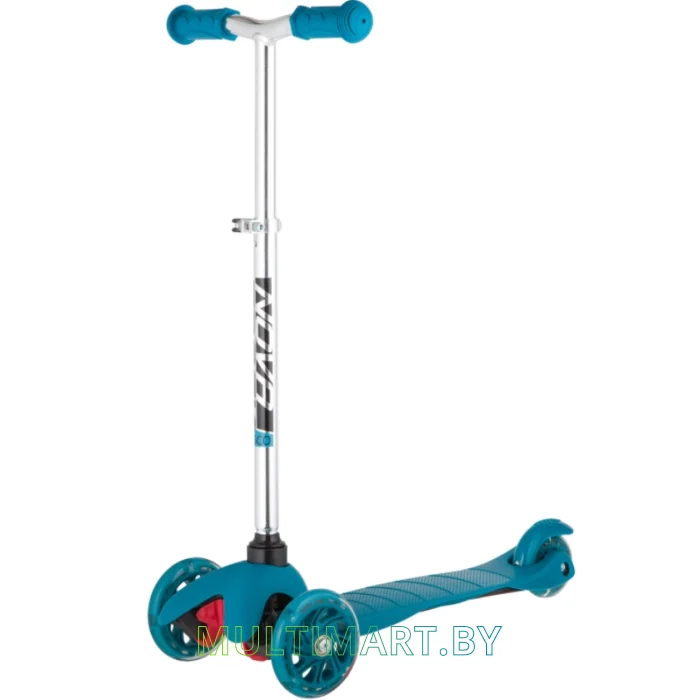 Самокат Novatrack Disco-Kids Basic 120H.DISCOKIDS.GBL20 (зелено-синий, 2020)